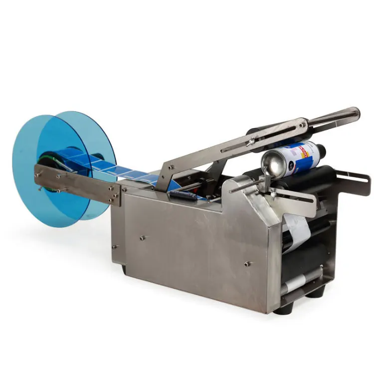 

Semi automatic handle MT-50C round bottle labeler with prouduce date printer