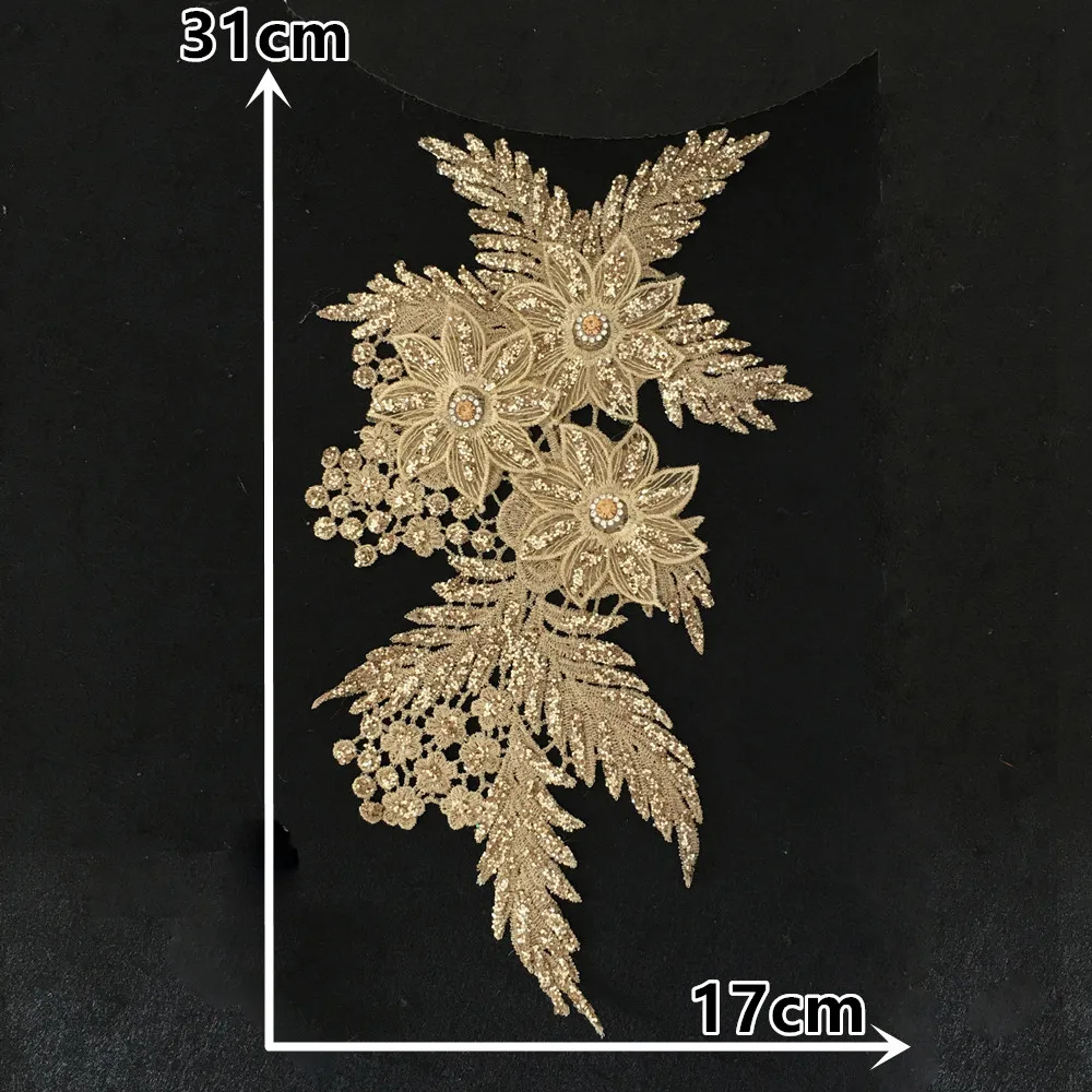 Lace Fabric Lace Garment Accessories Lace Sewing Supplies Lace Accessories Lace Sewing Accessories Clothing Craft Accessories 3D flower application Laces collar DIY Rhinestone Lace fabric Embroidery craft materials Dress Everything for sewing accessories