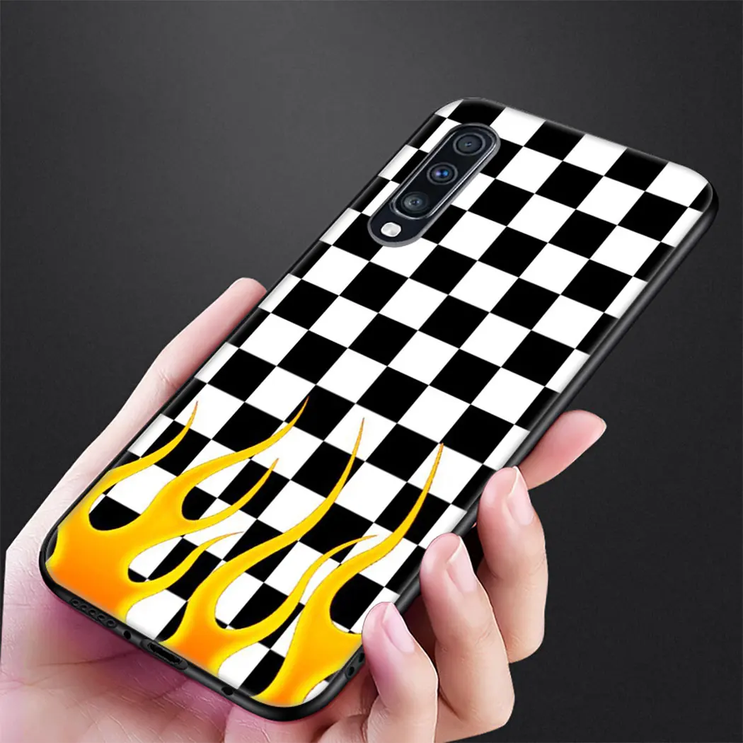 1 В клетку клетчатый арт Мягкий силиконовый чехол для samsung Galaxy A70 A60 A50 A40 A30 A20 A10 M40 M30 M20 M10 крышка - Цвет: 1