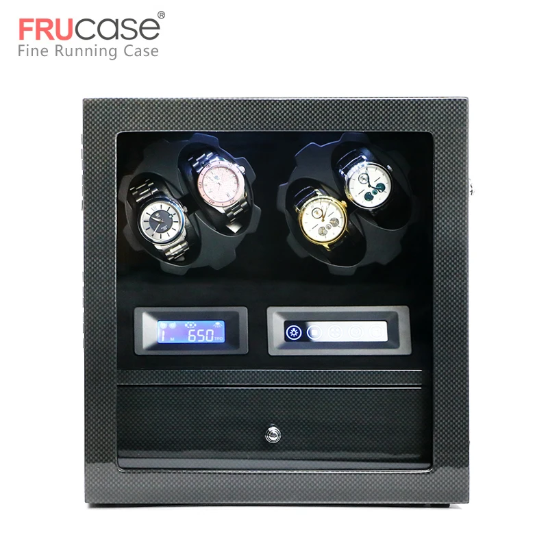 Коробка для намотки часов FRUCASE шкаф коллектор хранения со светодиодным сенсорным