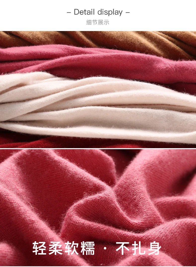 Suéter de Caxemira Cabolsa de Camisola de Caxemira Crew Neck Feminino Cardigan Solto 2021 Novo Macio 100 Genuíno 29 solto 2020 novo macio 100 genuíno casaco de camisola de caxemira