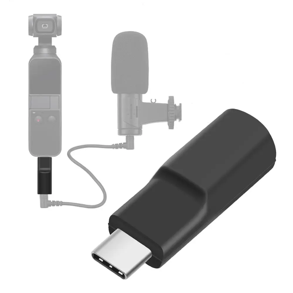 3,5 мм аудио адаптер для DJI Osmo Карманный поддерживает внешний 3,5 мм микрофон для более высокого качества записи Расширения Аксессуары