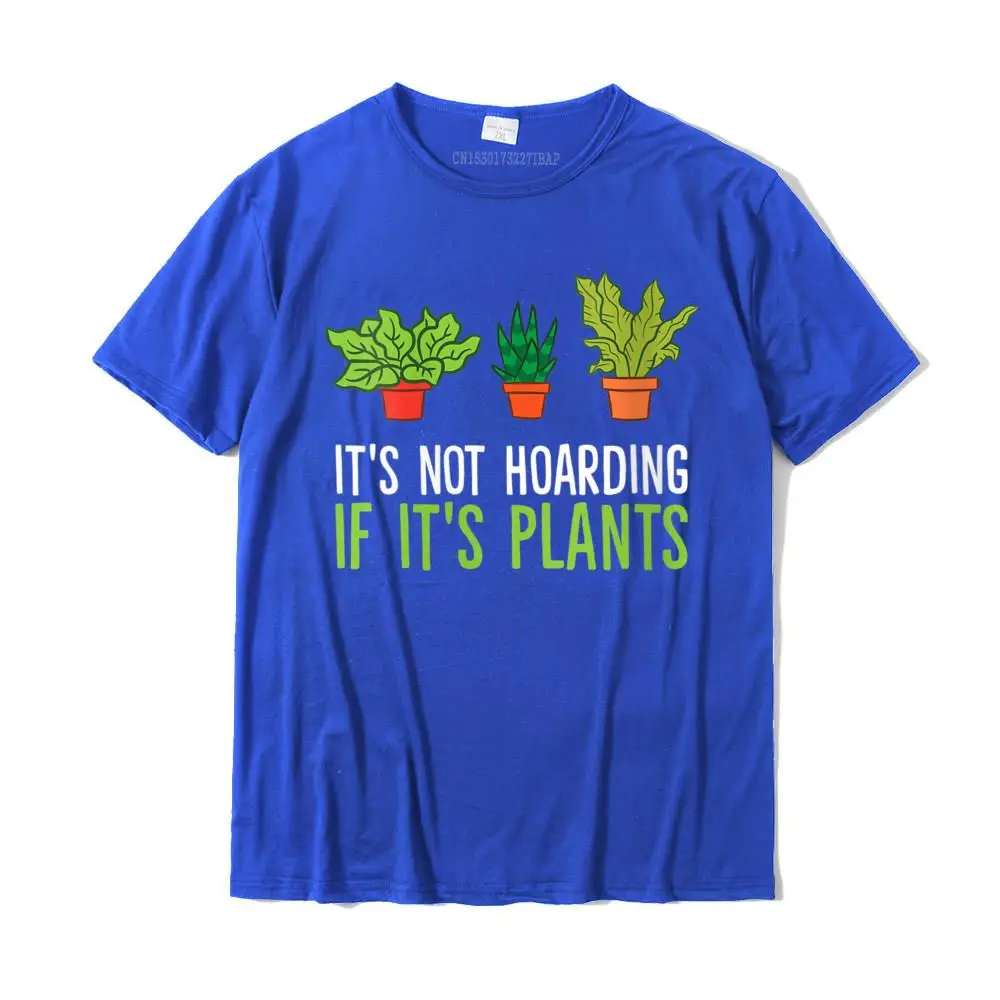 Unique Short Sleeve Tops Shirt Summer Fall Round Neck Cotton Men Tshirts Gift Unique Tops T Shirt Cute Free Shipping Womens Plants Lover It's Not Hoarding If It's Plants Gardening V-Neck T-Shirt__26580 blue