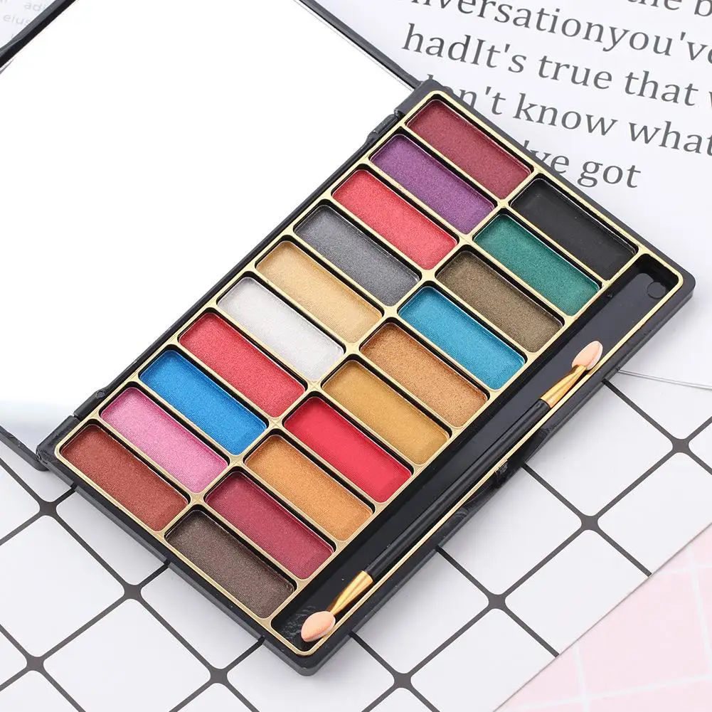 

Pearlescent Polarized Brightening Multicolor Eye Shadow Waterproof Makeup Glitter Eye Shadow Tray Christmas Ball Party Holiday