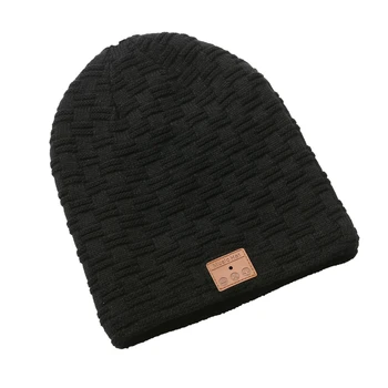 

Wireless Bluetooth Music Hat Winter Warm Cotton Thick Plush Hats Women Men Headset Mic Headphone Music Headbands Sport Smart Cap
