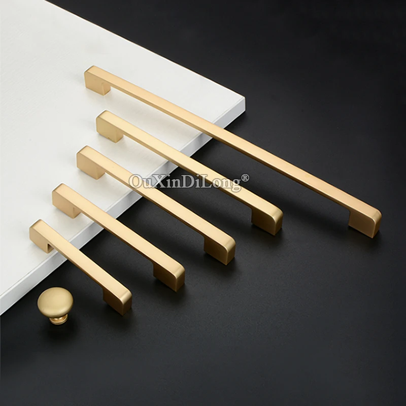 Элегантный роскошный 10 шт. Европейский сплошной кухонный шкаф дверные ручки для