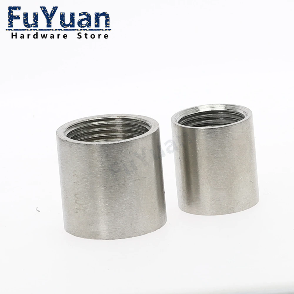 SS 304 Stainless Steel Water Pipe Fitting 1/8" 1/4" 3/8" 1/2" 3/4" 1" 1-1/4" 1-1/2" 2" Straight Female Threaded Pipe Fitting