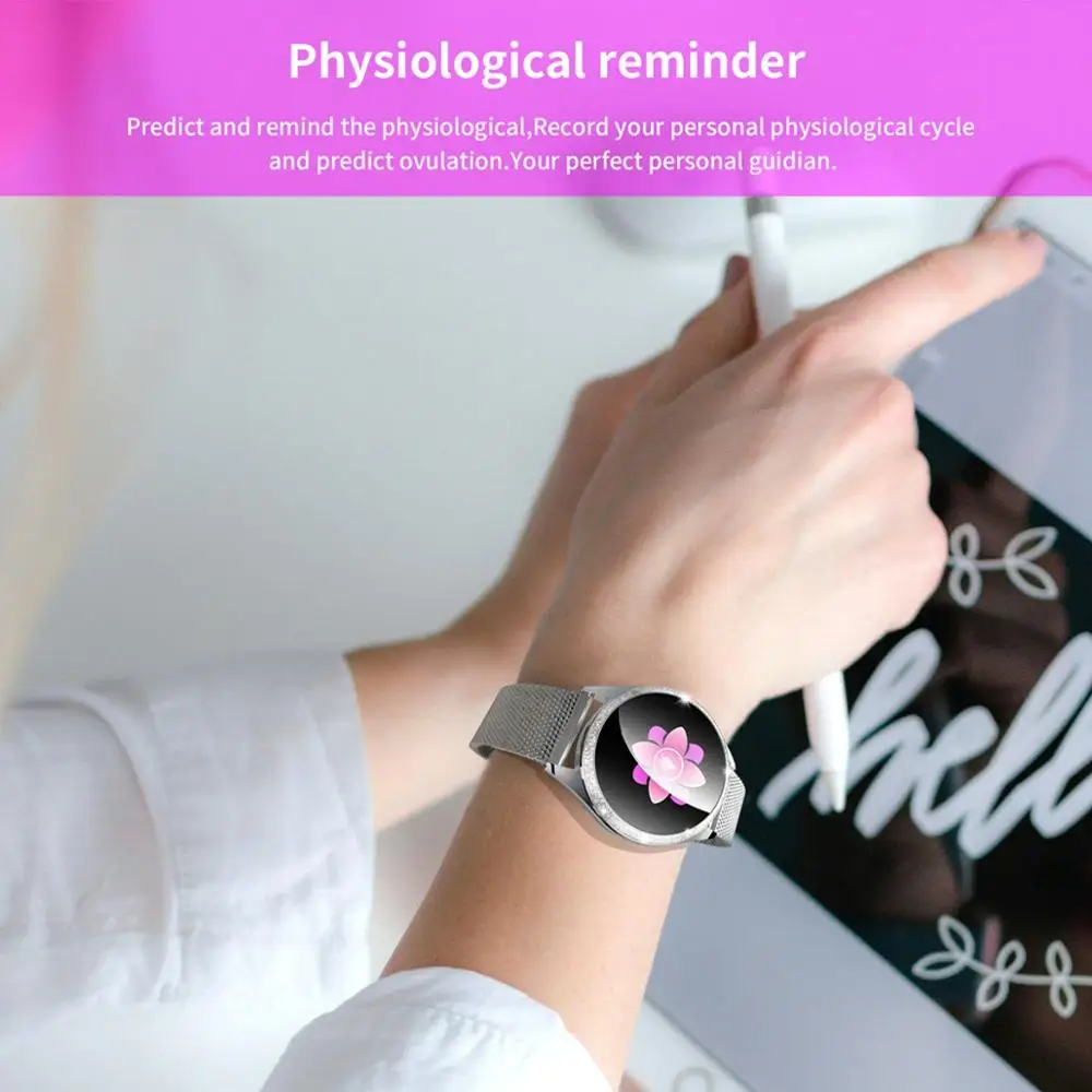 LEMFO новые женские Смарт часы сплав чехол IP68 Водонепроницаемый Шагомер монитор сердечного ритма фитнес трекер Smartwatch подарок для женщин