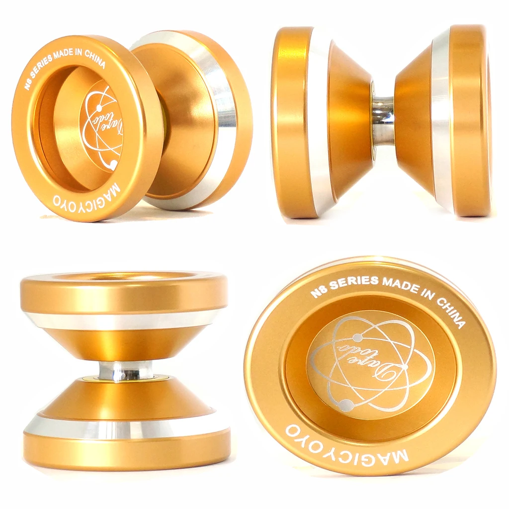 MAGICYOYO N8 вызов-TO-DO Алюминий металла Профессиональный Йо-Йо D47mm Ширина 41,4mm 8-шариковый подшипник с веревкой YO-YO игрушки подарок для детей