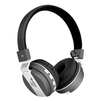 

L250 Head-Mounted Wireless Headset Bluetooth V5.0 Music Sports Plug Cartoon Folding Wireless Headset(Silver)