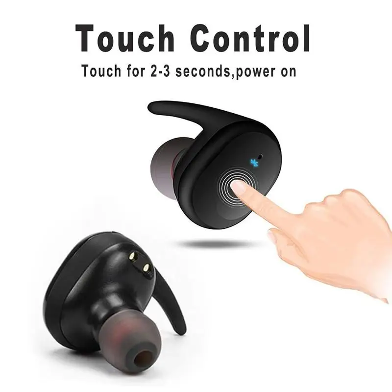 Y30 TWS Bluetooth Wireless Headphones Power Display Noise Reduction HD Call Stereo Earphones Touch Control Light Weight Earbuds