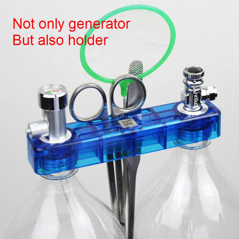 

Hot Sale Diy Co2 Diffuser D501 Kit Planted Aquarium Co2 Diffuser Needle Valve Pressure Gauge Generator Blue