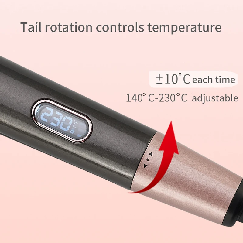 2 в 1 спиральная панель для завивки волос и выпрямитель для волос портативный плоский утюжок Инструменты для укладки волос ЖК-экран жар Униформа 3 типа штекеров