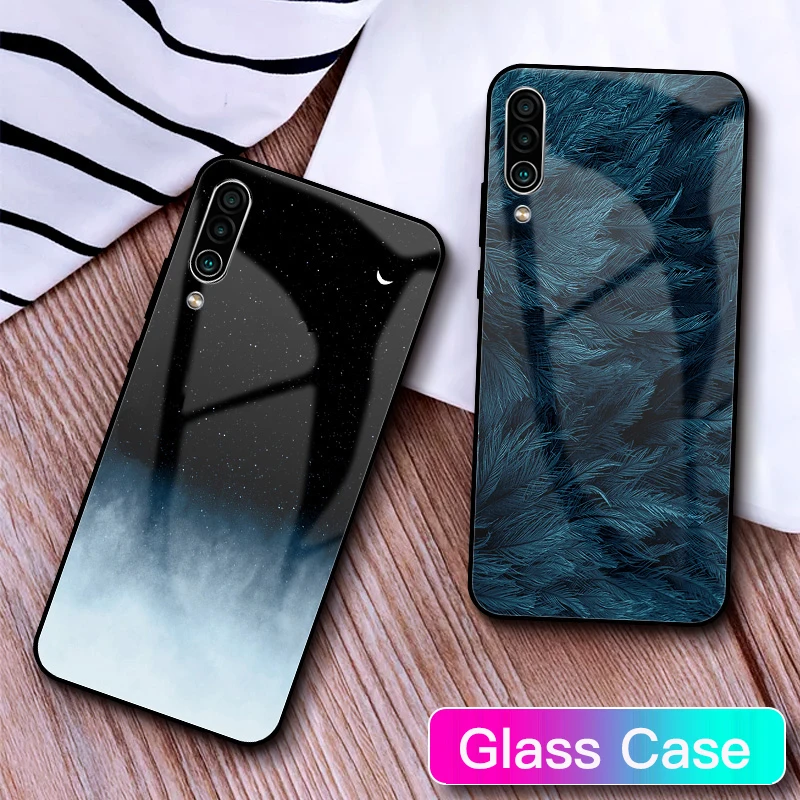 Чехол GFAITH для Meizu 16XS чехол из закаленного стекла с перьями полная защита |