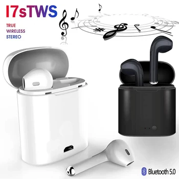 

i7s Tws Wireless Headphones Bluetooth Earphones Earbuds Handsfree in ear Sports Headset with Charging Box For Smart phone