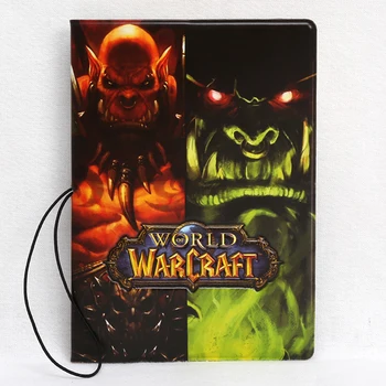 

New WoW Pattern Leather Passport Cover Boys Cartoon Optimus Prime Passport ID Card Holder Men Travel Accessories Passport Bag