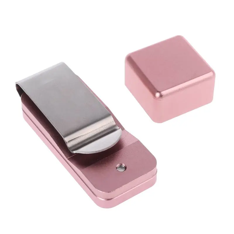 Professional Aluminum Pocket Billiard Chalk Case Box with Fixed Clip Tool Indoor Sports Accessories