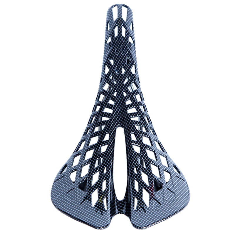 

Bicycle Cushion Btm Cycling Cushion Carbon Fiber Saddle Cushion Spider Web Shape Cushion Bicycle Equipment Black