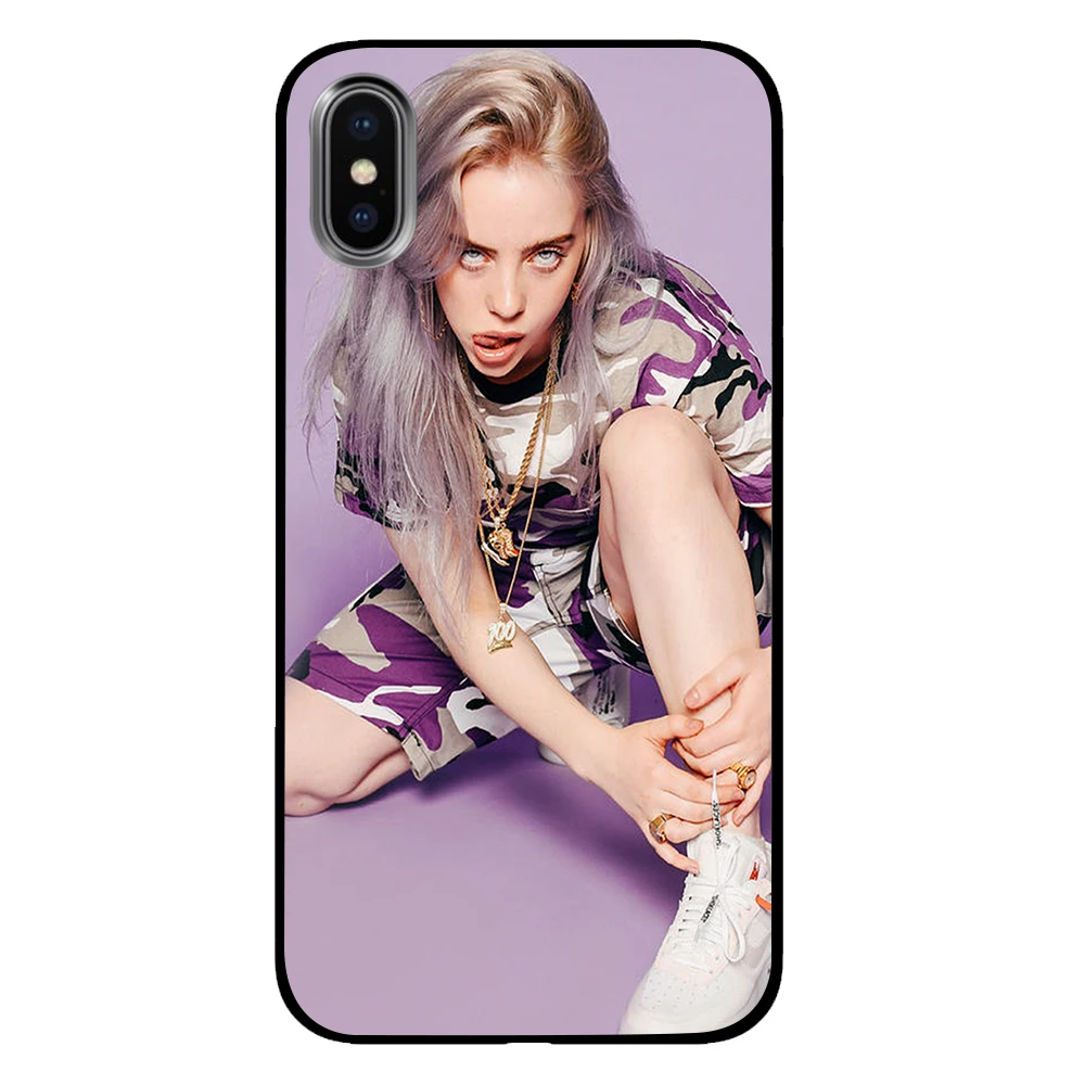 Черные чехлы для телефонов Billie Eilish для iPhone 5 5S SE 6 6s 7 8 Plus X XS Max XR задняя крышка - Цвет: 10