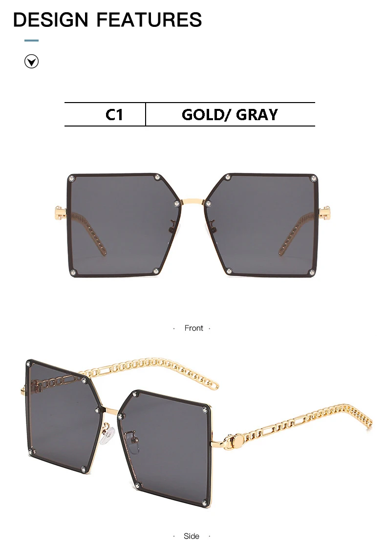 oversized square sunglasses