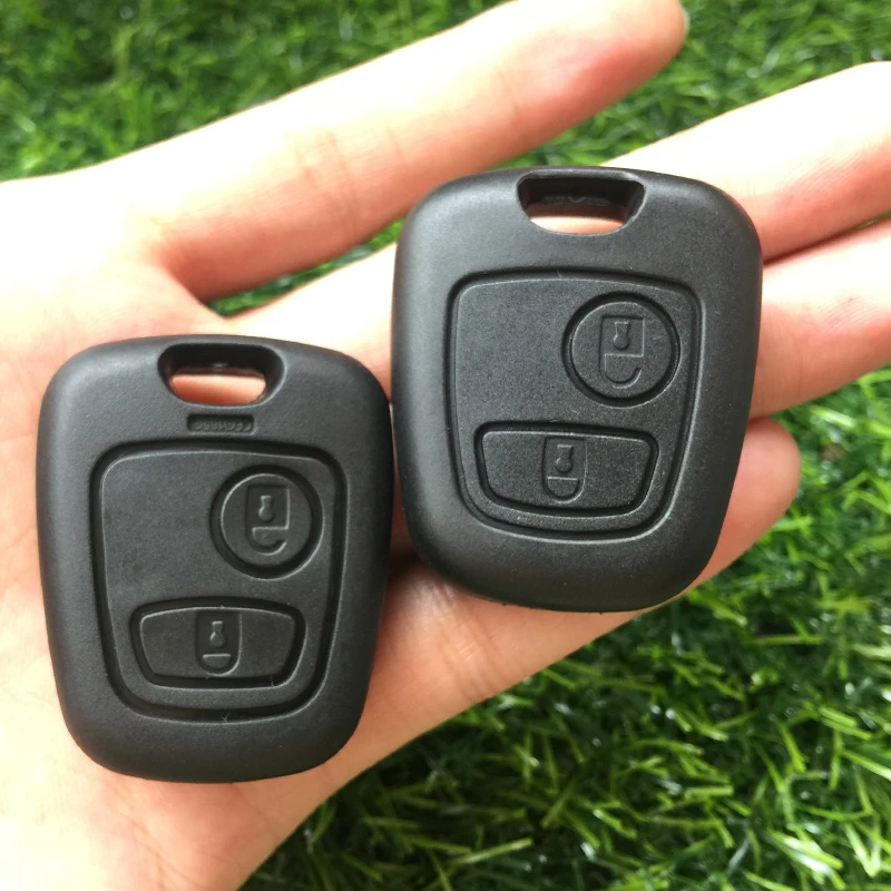 2 Button Remote Key Housing Case For Peugeot 307 107 407 207 Car Key Shell Cover Replacement Car Keys Blank Fob No Blade Car Key Aliexpress