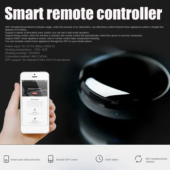 

Timing Air Conditioning TV Smart Remote Controller Home Infrared USB Wireless Modern App Voice Control Universal WiFi IR Mini