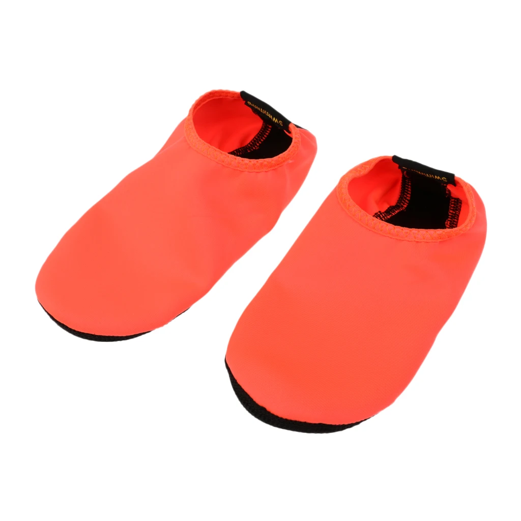 Унисекс прочная нескользящая подошва босиком водная кожа обувь Аква носки для пляжа бассейн песок плавание серфинг Йога Аэробика - Цвет: Оранжевый