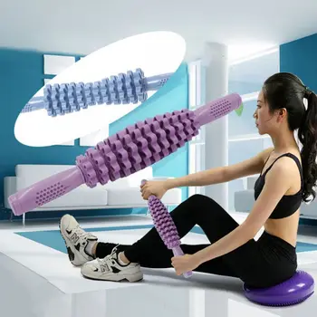 

Yoga Muscle Massage Roller Stick Water Resistant Gradient Gear Gym Body Neck Back Leg Arm Hip Shoulder Relax Tool Fitness