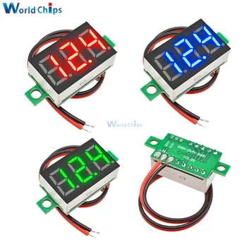 

DC 4.7~32V 3-Digit Display Voltmeter 0.36 Inch Mini LED Digital Voltmeter Green/Red/Blue Panel Voltage Meter Hot Sale