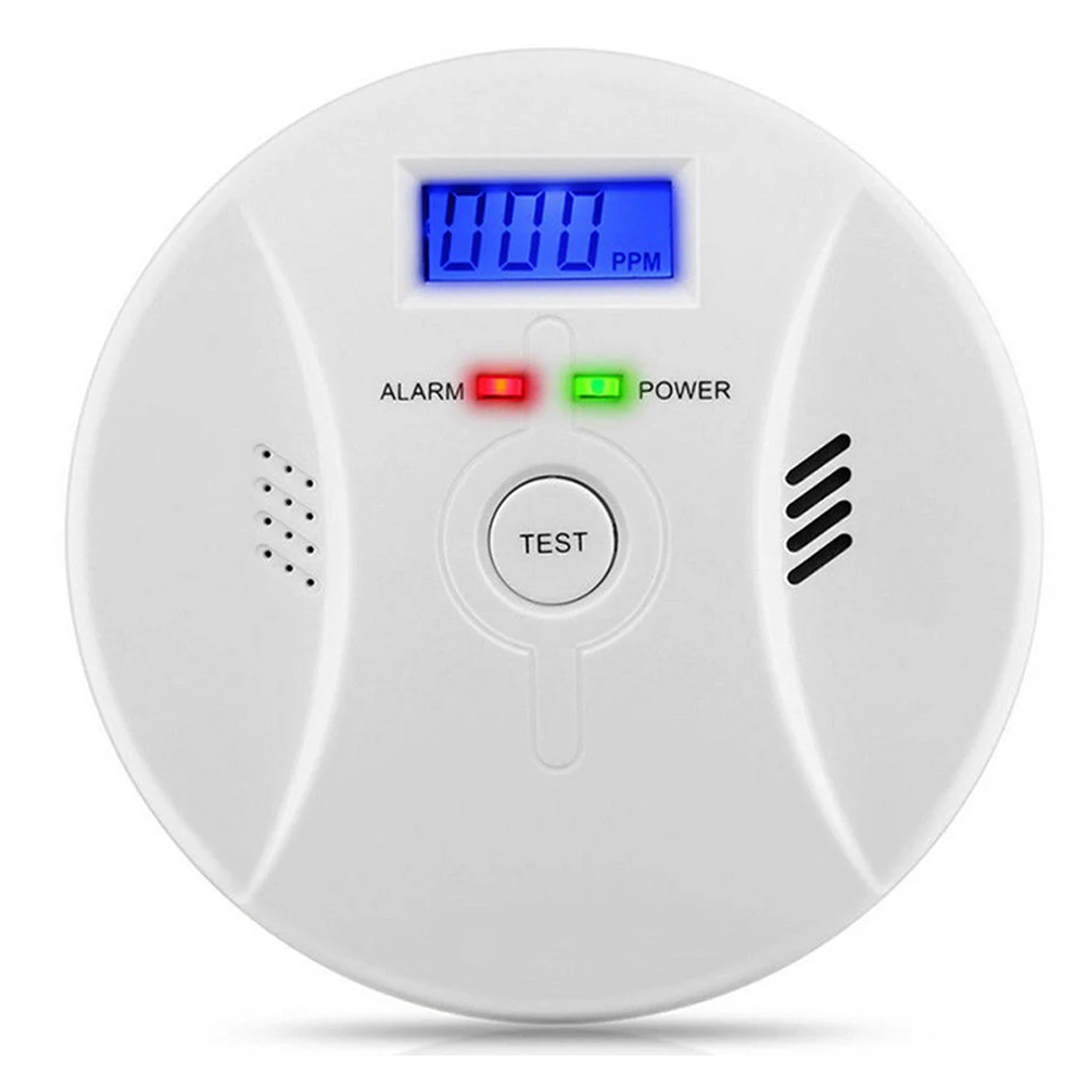 

Wall-mounted Natural Gas Detection Digital Display Combination Smoke Detectors Safety Alarm Carbon Monoxide Security