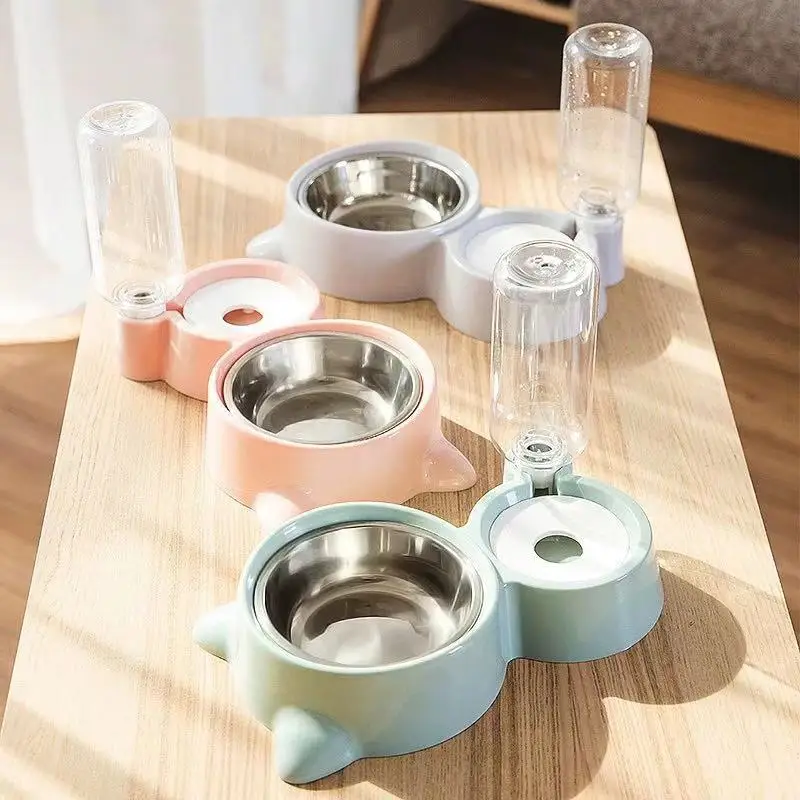 Hipidog Бесплатная доставка бутылка для воды и еды двойная миска собак питья