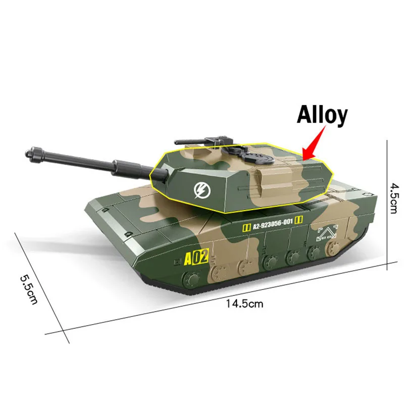 Сплав металла автомобиля Заводной моделирование военное вооружение Танк бронированный транспортное средство машина детская игрушка модель вертолета - Цвет: Темно-синий