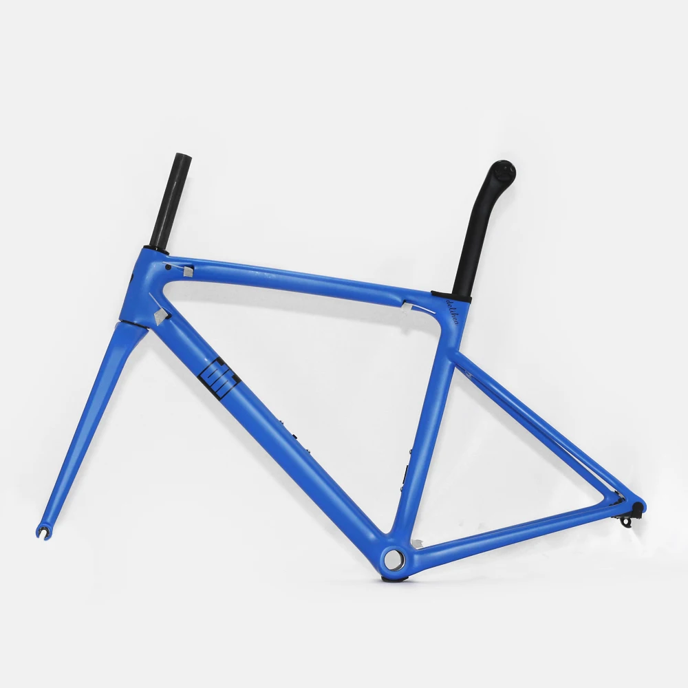 Delihea Pure New Color Deep Blue Carbon Road Bike Frame 700c Rim/disc
