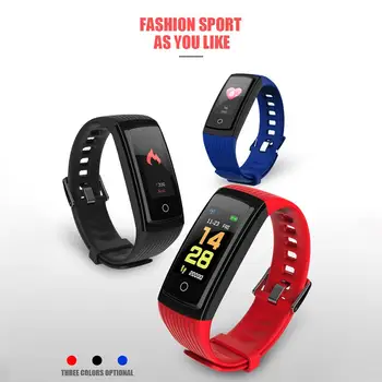 

0.96Inch Color Screen Smart Heart Rate Bracelet Step Counting Exercise Reminder IP67 Waterproof Sleep Real-time Monitoring Watch