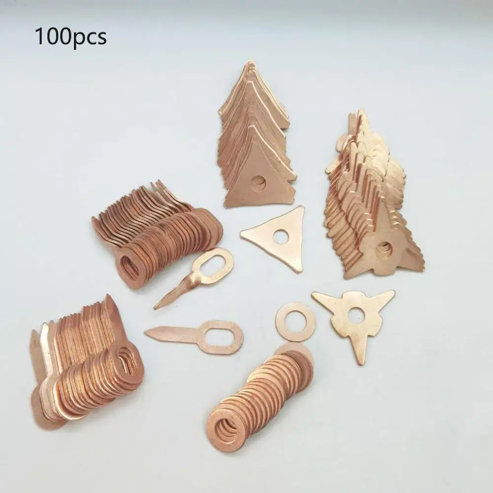 100Pcs/20pcs Pulling Pads Washer Kits Copper Plated Steel Consumables Accessories High Quality Suitable For Spotter Welder | Автомобили и