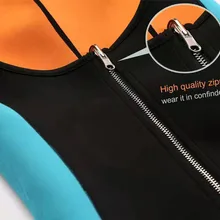 Женский корсет для похудения, спортивный пояс для фитнеса и йоги, боди на молнии, SEC88