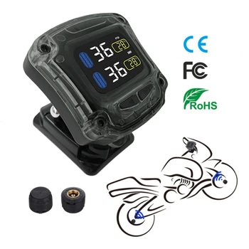 

M3 Tire Pressure Monitoring System TPMS Wireless Pressure Tire Monitoring Motorcycle Tires Motor Fatbike Bicycle Auto Tyre Alarm