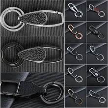 Автомобильный брелок, аксессуары для автомобиля, внутренний мужской бизнес, настоящий кожаный брелок, кулон, крутой автомобильный металлический декор, Orna men ts