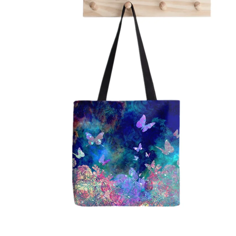Shopper Let's All Go And Have Breakfast Printed Tote Bag women shopper  handbag girl Shoulder shopping bag Lady Canvas Bag