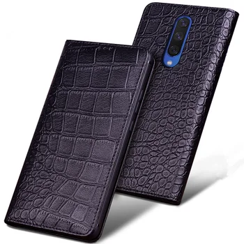 

Bussiness genuine leather phone bag cover for OnePlus 7 Pro flip case for OnePlus 7 phone case standing flip cover funda coque