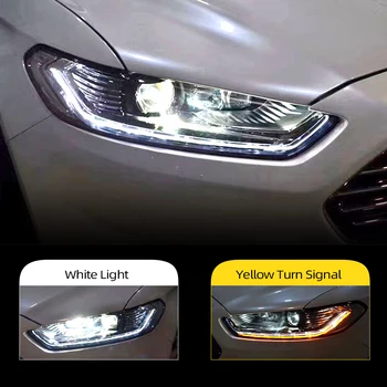 

CSCSNL Car Styling for Ford Mondeo 2013-2015 LED Headlight for New Fusion Head Lamp Dynamic turn signal LED DRL Bi-Xenon HID