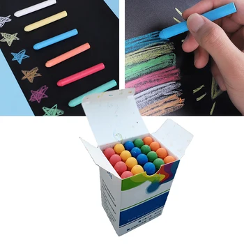 

Dustless Chalk Home Meeting Room School Stationery Playground Kids Teacher Non Toxic Learning Manual Drawing Writing Pavement