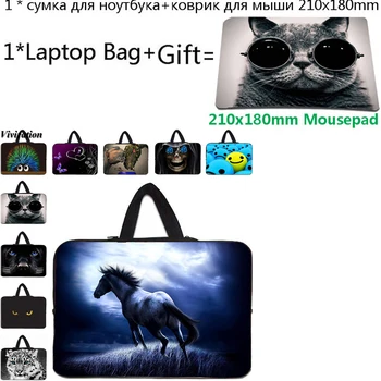 

2020 The Most Popular Notebook Bag 14 13 12 15 17 10 11.6 Laptop Sleeve Chromebook Case+21x18cm Gaming Mousepad For Acer Swift 1