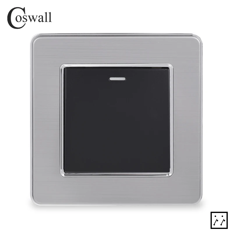 Панель из нержавеющей стали Coswall 1-канальный 3-ходовой промежуточный