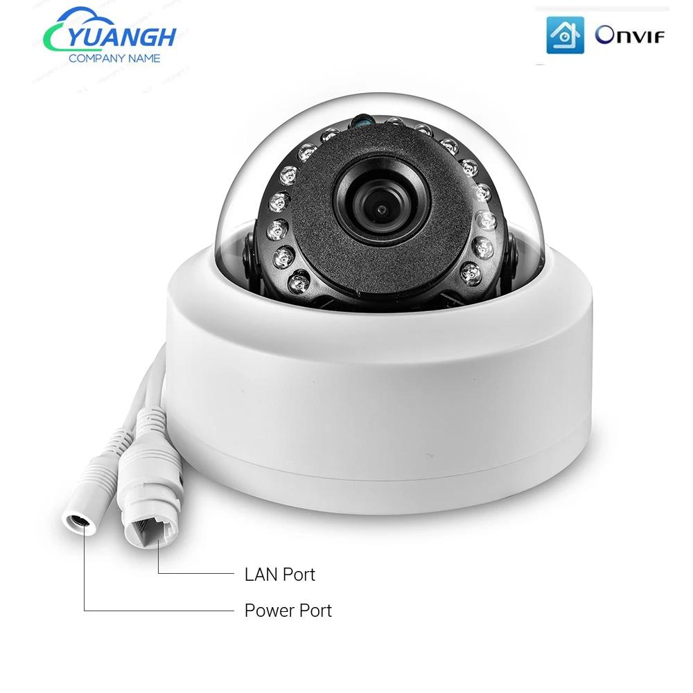Панорамная IP камера 2MP ONVIF XMEye приложение 180 градусов 360 Объектив металлический