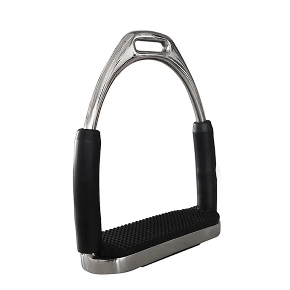 / TOMSHOO 1 Pair Stainless Steel Stirrups Horse Anti-slip Horse Riding Stirrups Horse Equipment Horse Saddle Pedal