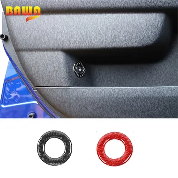 

BAWA Car Interior Mouldings Inner Fuel Tank Switch Carbon Fiber Decorative Ring Stickers Accessories For Dodge Charger 2015+