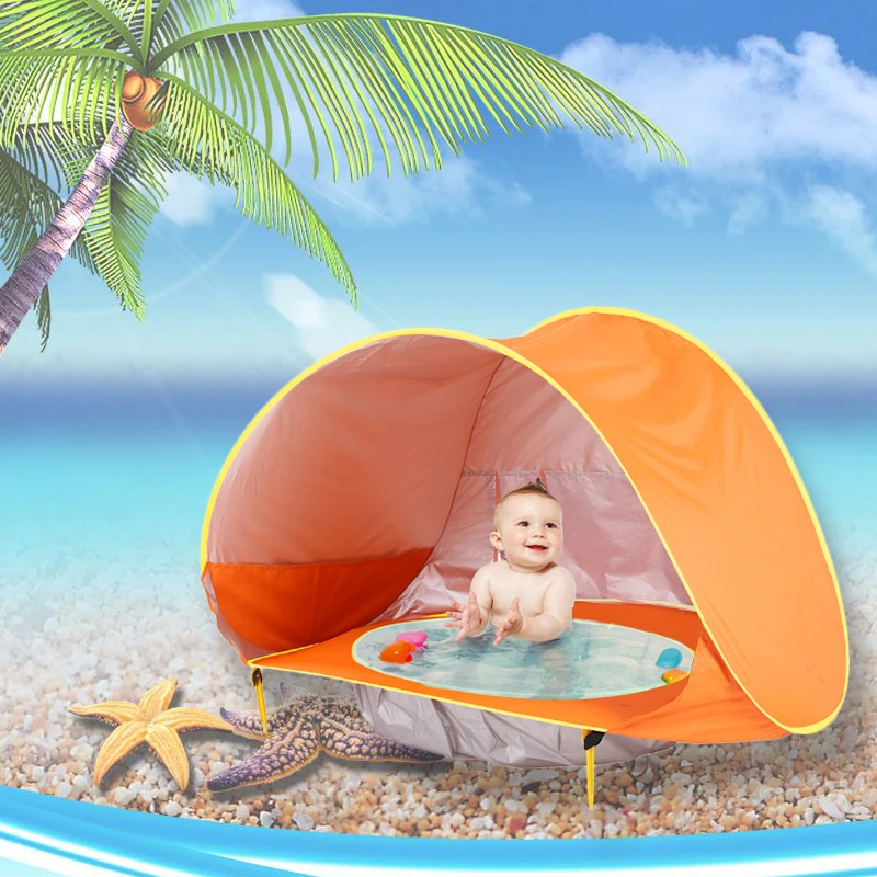 Tenda per 2 Persone da Spiaggia Mare Piscina Campeggio Parasole Protezione Sole 