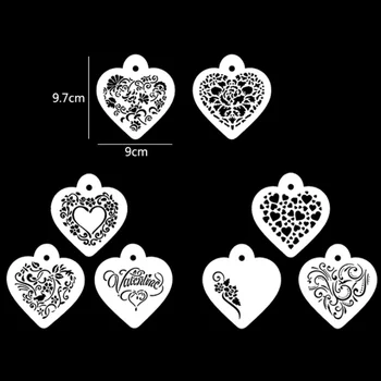 

8pc Stencil Plant Flower Painting Template For Graffiti Painting Wall Scrapbooking Photo Album Embossing Bullet Journal Stencils