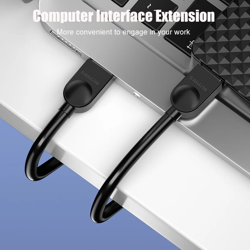 SAMZHE USB-USB 3.0 연장 케이블, 남성-남성 2.0 연장 케이블 PC TV PS4 컴퓨터 노트북 익스텐더